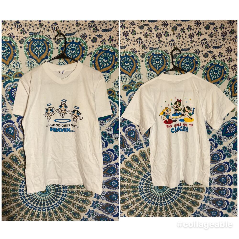 Vintage Rare Powder Puff Girls Cancun Shirt